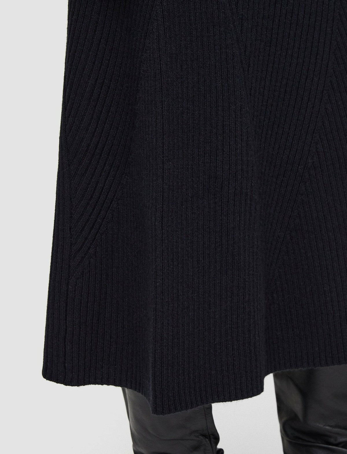 JOSEPH Fashion Women Luxe Cardigan Stitch Skirt Black