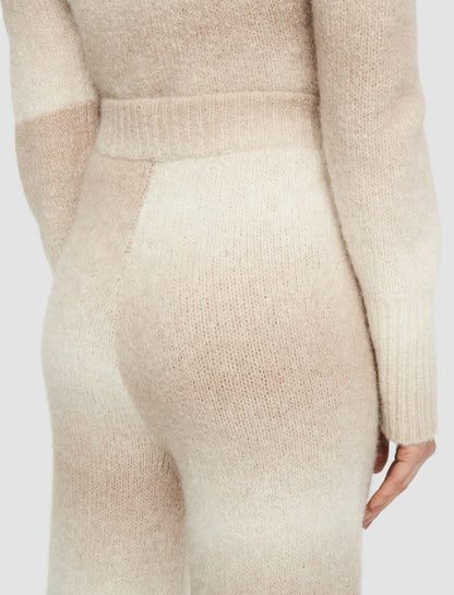 JOSEPH Fashion Women Printed Knit Trousers Ivory