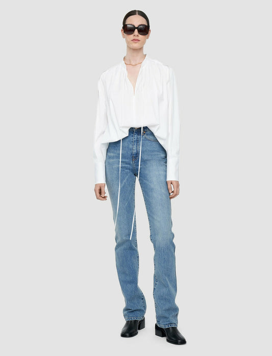 JOSEPH Fashion Women Denim Fulham Trousers Indigo Wash