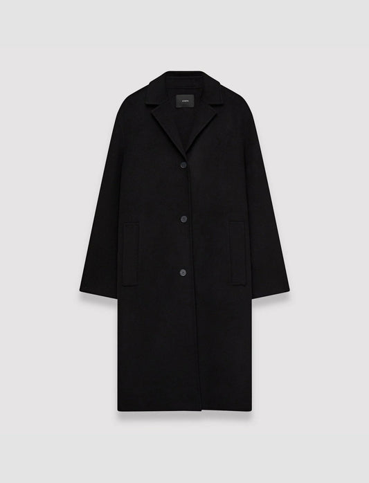 JOSEPH Fashion Women Double Face Cashmere Caia Coat Black