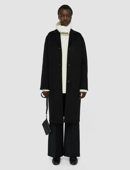 JOSEPH Fashion Women Double Face Cashmere Caia Coat Black