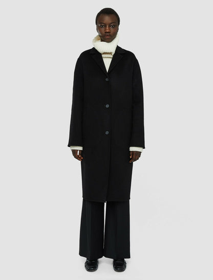 JOSEPH Fashion Women Double Face Cashmere Caia Coat Black