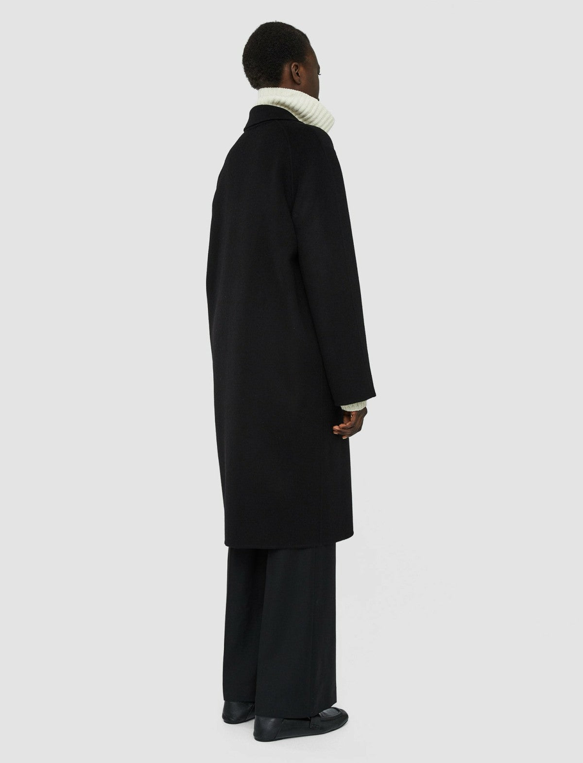 JOSEPH Fashion Women Double Face Cashmere Caia Coat Black