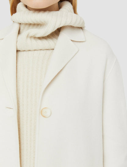 JOSEPH Fashion Women Double Face Cashmere Caia Coat Ivory