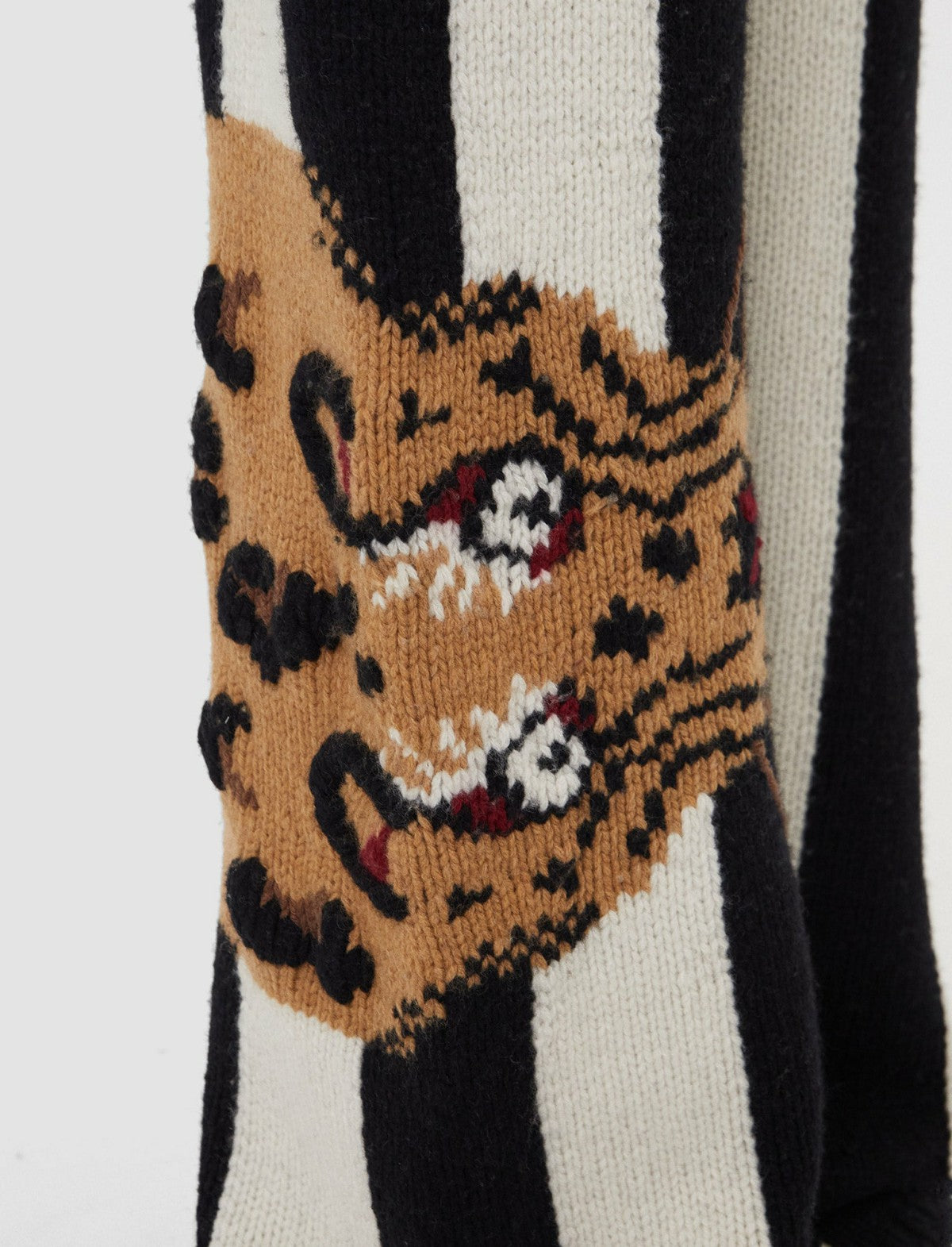 JOSEPH Fashion Women Leopard Knit Trousers Camel Combo