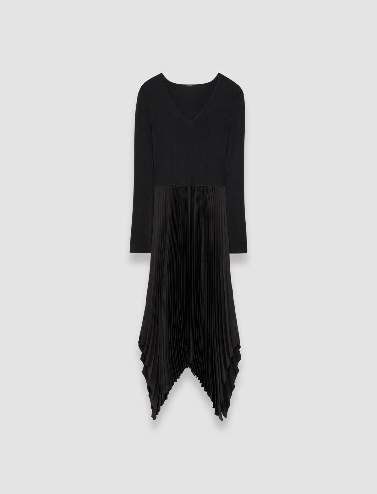 JOSEPH Fashion Women Knit Weave Plissé Deron Dress Black