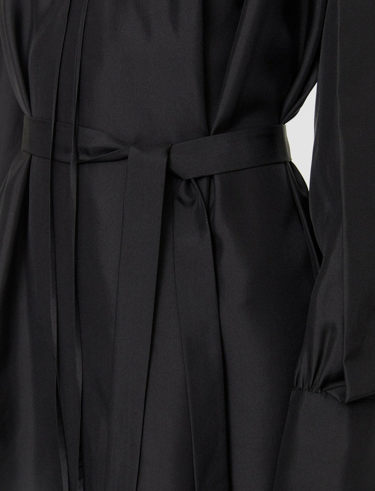 JOSEPH Fashion Women Silk Habotai Dewar Dress Black