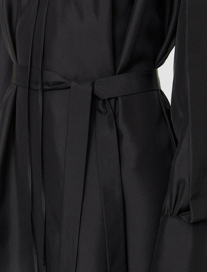 JOSEPH Fashion Women Silk Habotai Dewar Dress Black