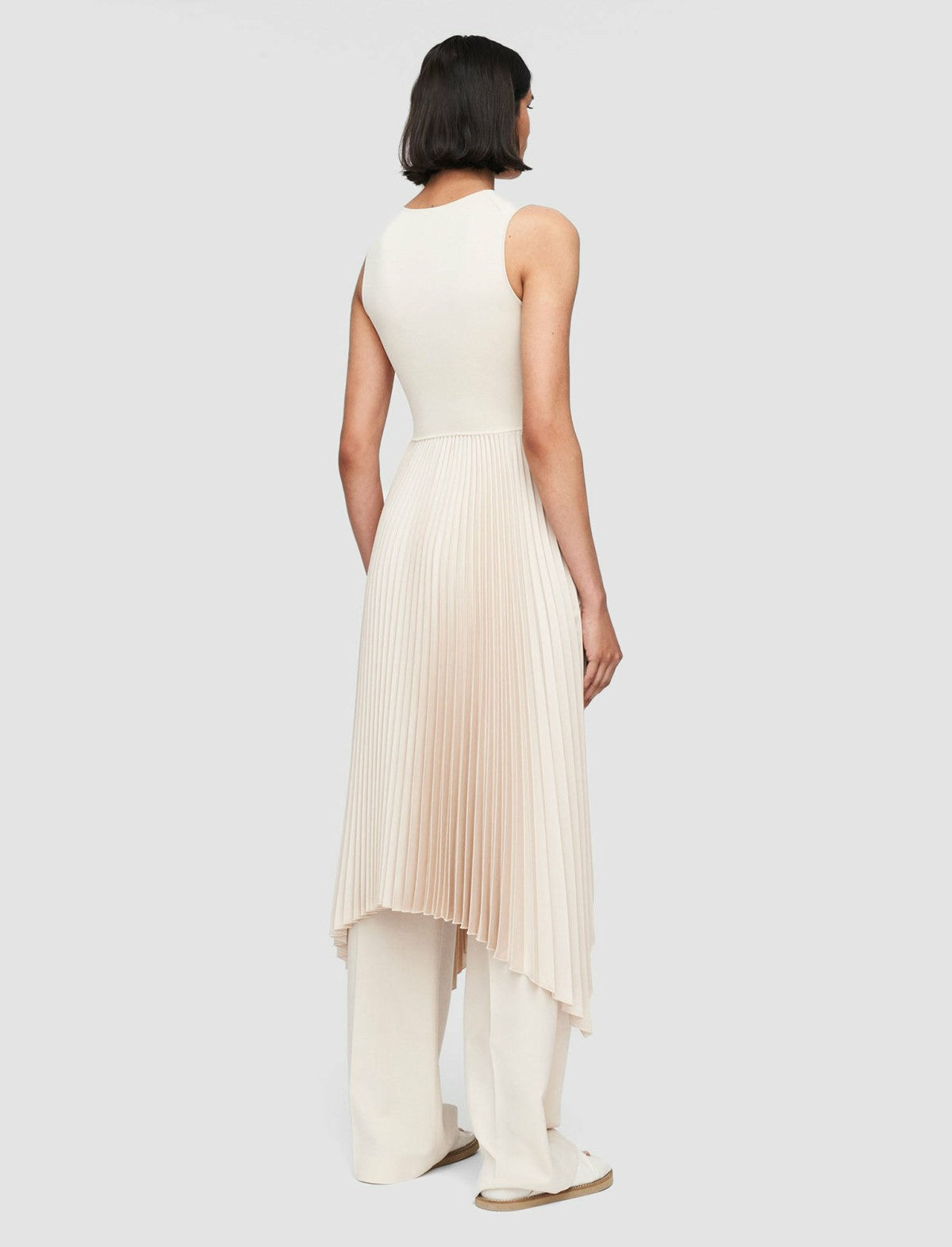 JOSEPH Fashion Women Knit Weave Plissé Dera Dress Maplewood