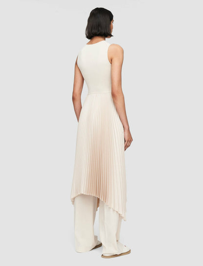 JOSEPH Fashion Women Knit Weave Plissé Dera Dress Maplewood