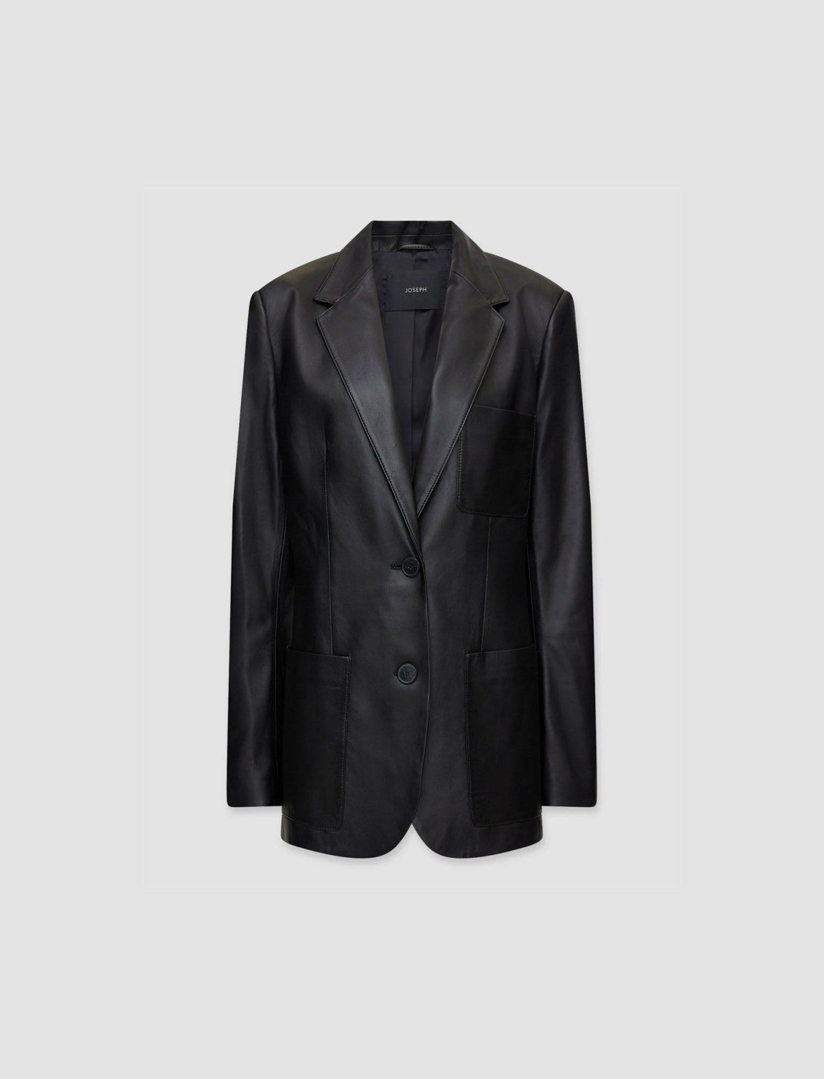 JOSEPH Fashion Women Nappa Leather Jacques Jacket Black
