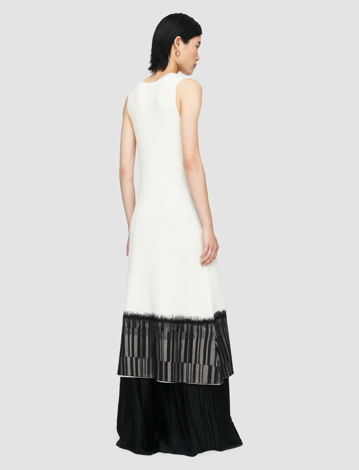 JOSEPH Fashion Women Knit Lace Dress Ivory