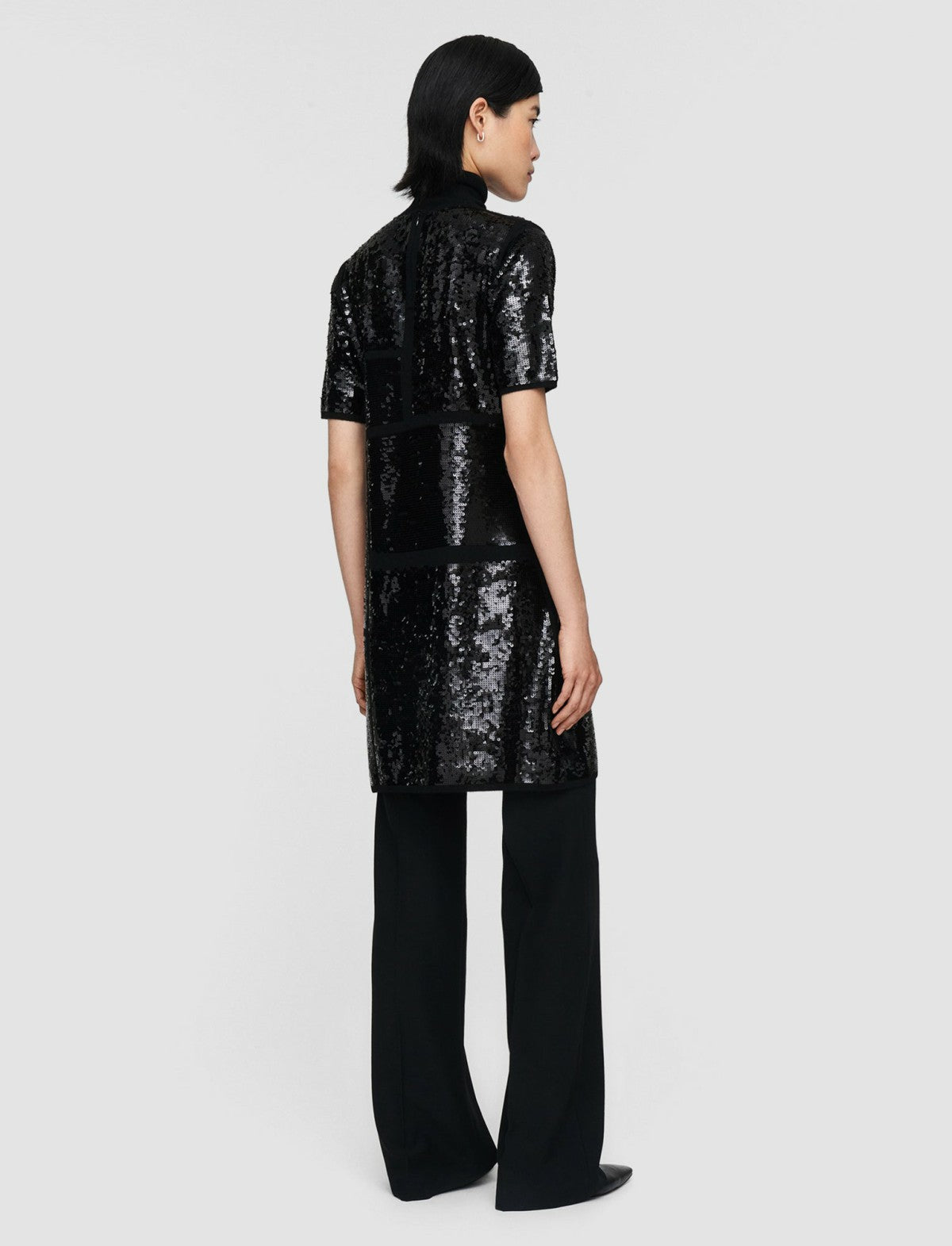 JOSEPH Fashion Women Sequins Knit Dress Black
