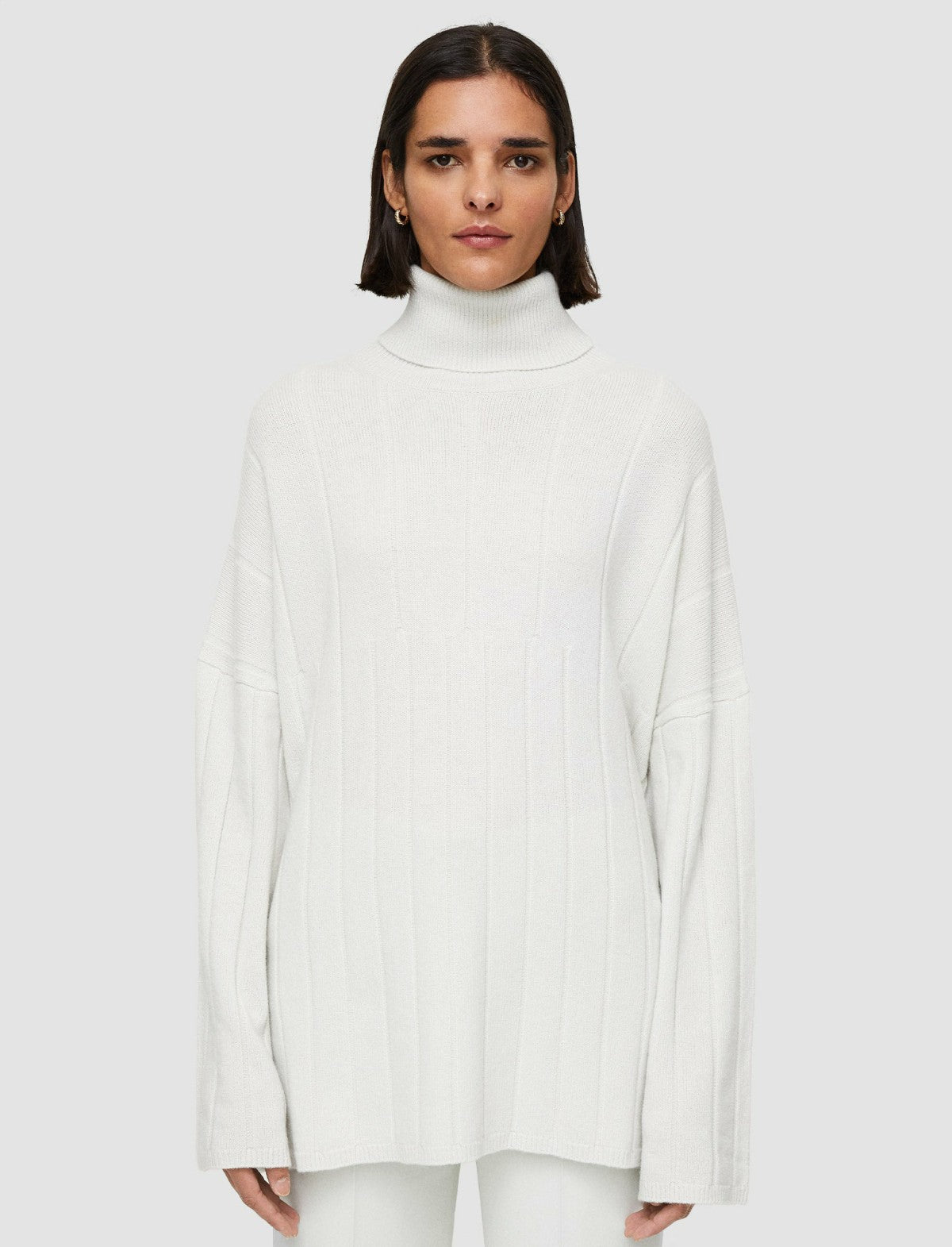 JOSEPH Fashion Women Oversize Knit Poncho Jumper Putty