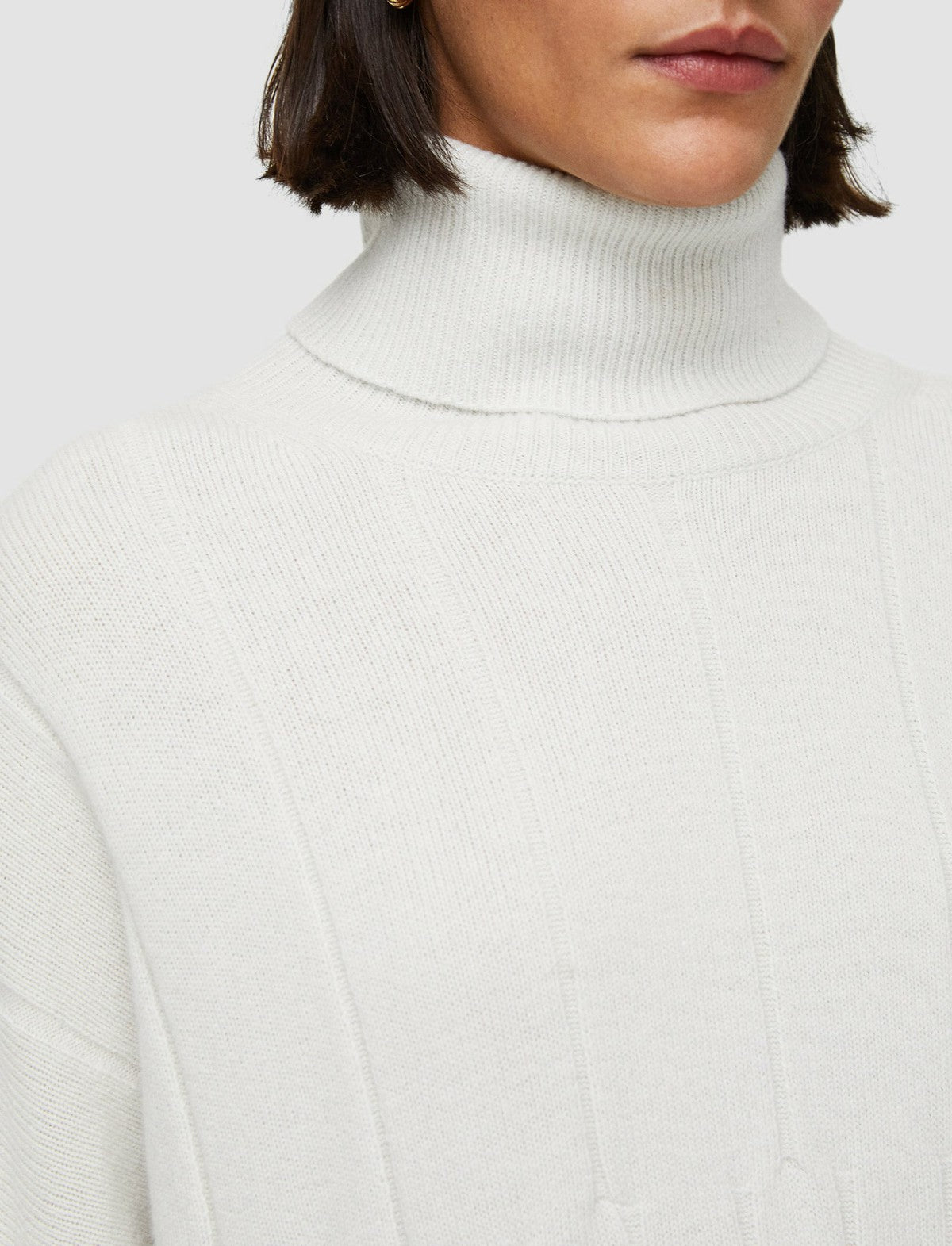JOSEPH Fashion Women Oversize Knit Poncho Jumper Putty
