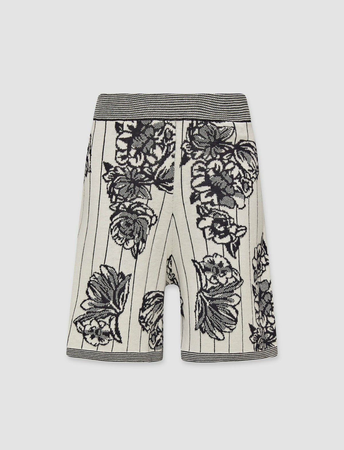 JOSEPH Fashion Women Floral Jacquard Shorts Black Combo