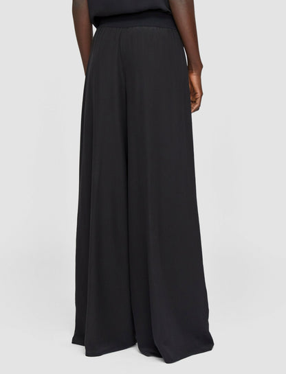 JOSEPH Fashion Women Hulin Crepe de Soie Silk Trousers Black