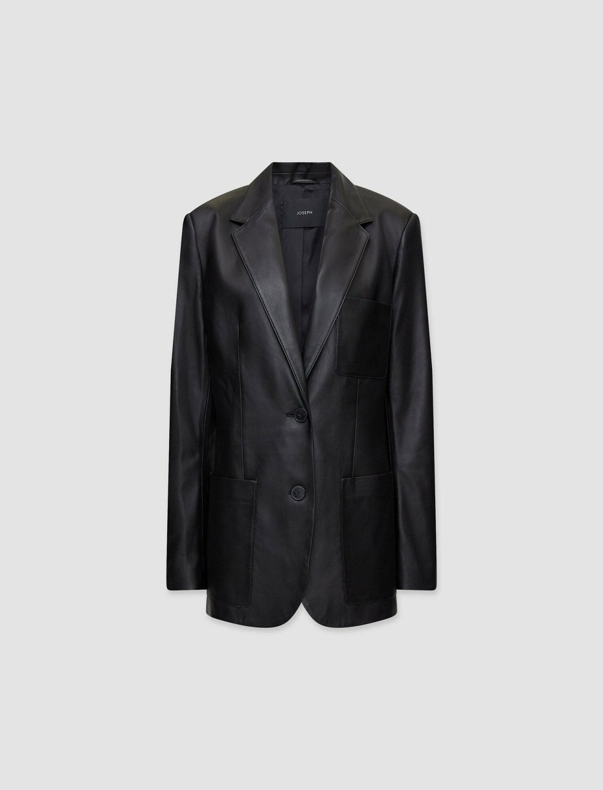 JOSEPH Fashion Women Nappa Leather Jacques Jacket Black