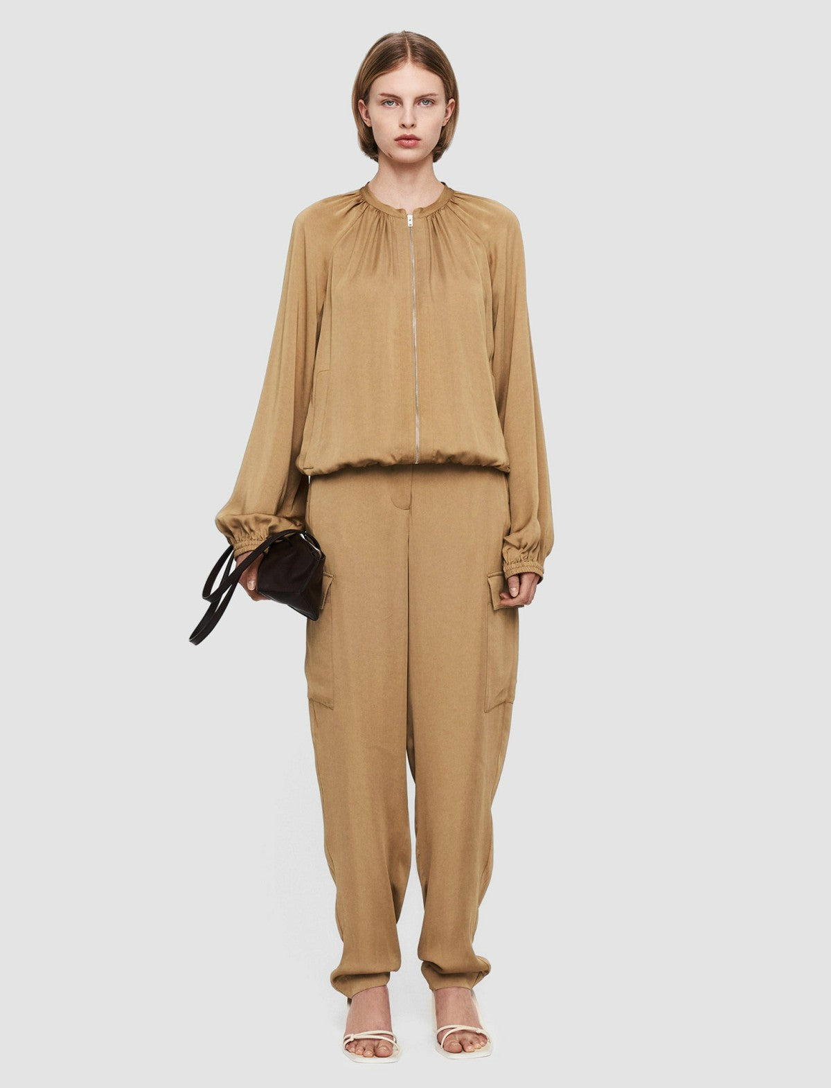 JOSEPH Fashion Women Lightweight Viscose Jeddo Jacket Cassonade