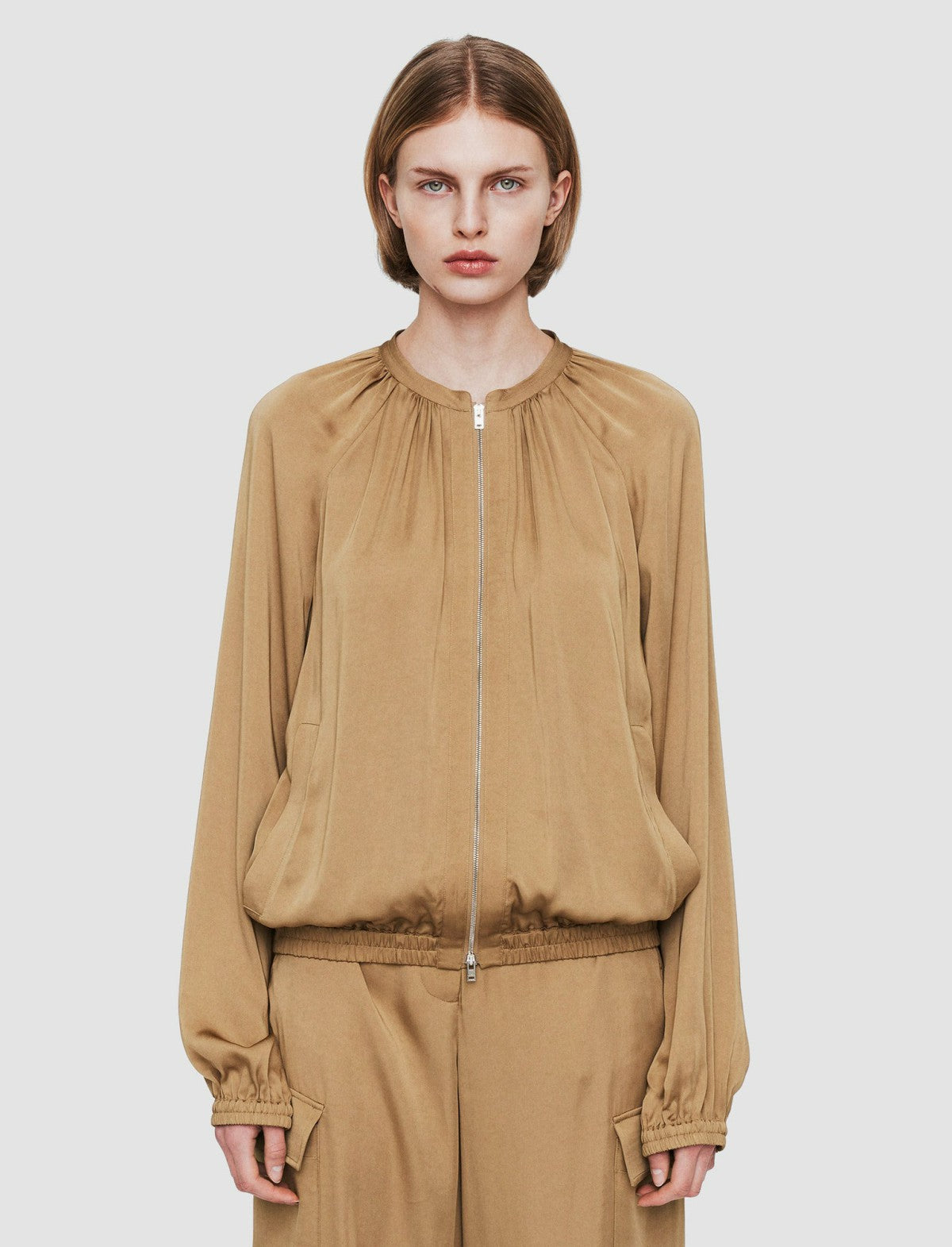 JOSEPH Fashion Women Lightweight Viscose Jeddo Jacket Cassonade