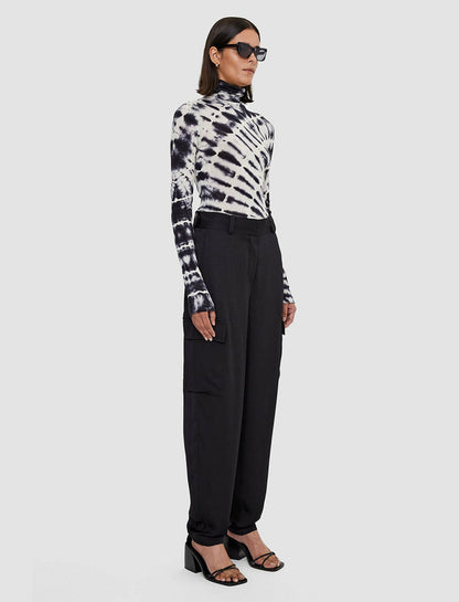JOSEPH Fashion Women Lightweight Viscose Treveris Trousers Black