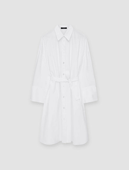 JOSEPH Fashion Women Poplin Darwin Dress White