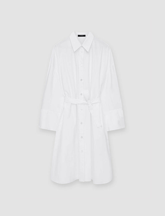 JOSEPH Fashion Women Poplin Darwin Dress White