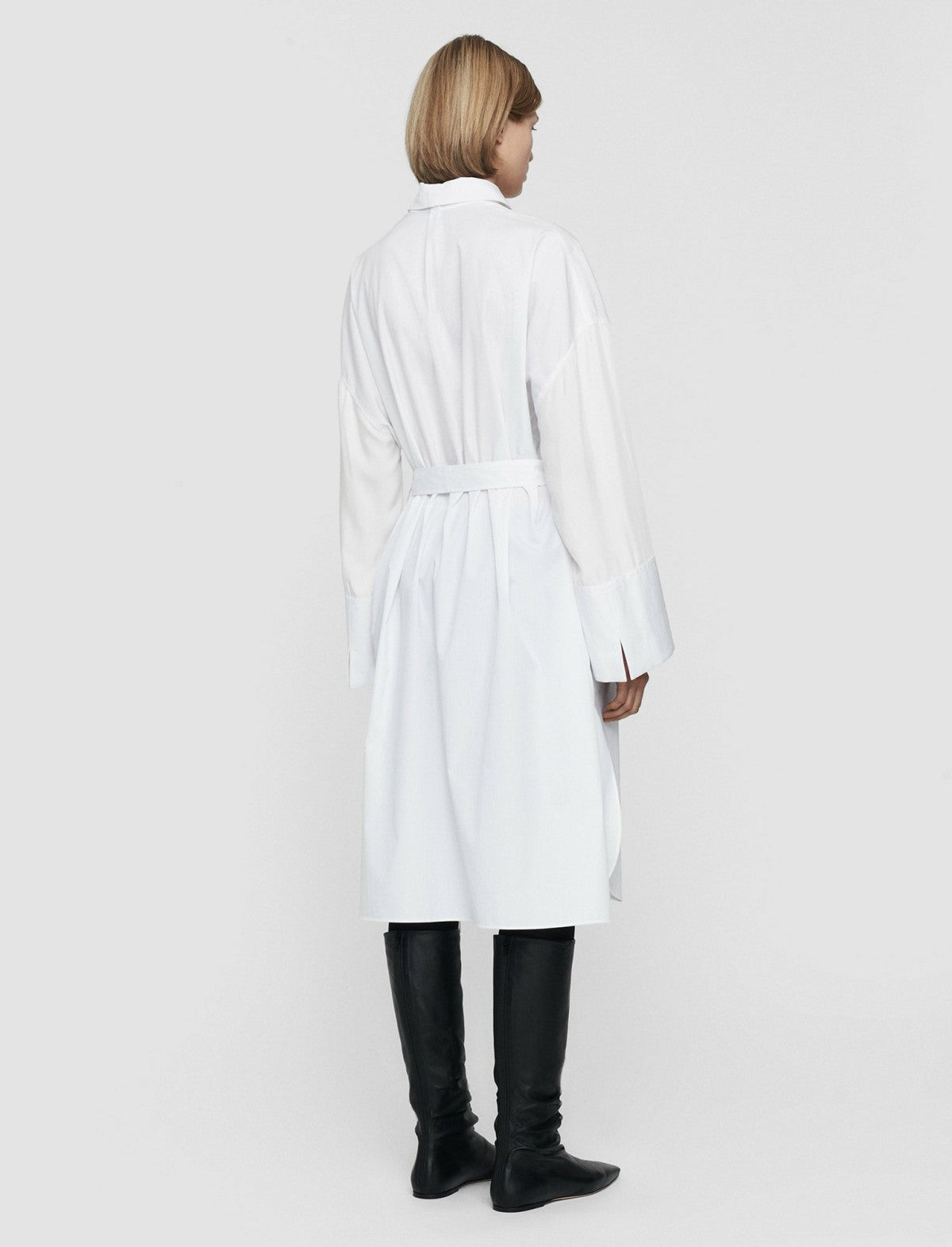 JOSEPH Fashion Women Poplin Darwin Dress White