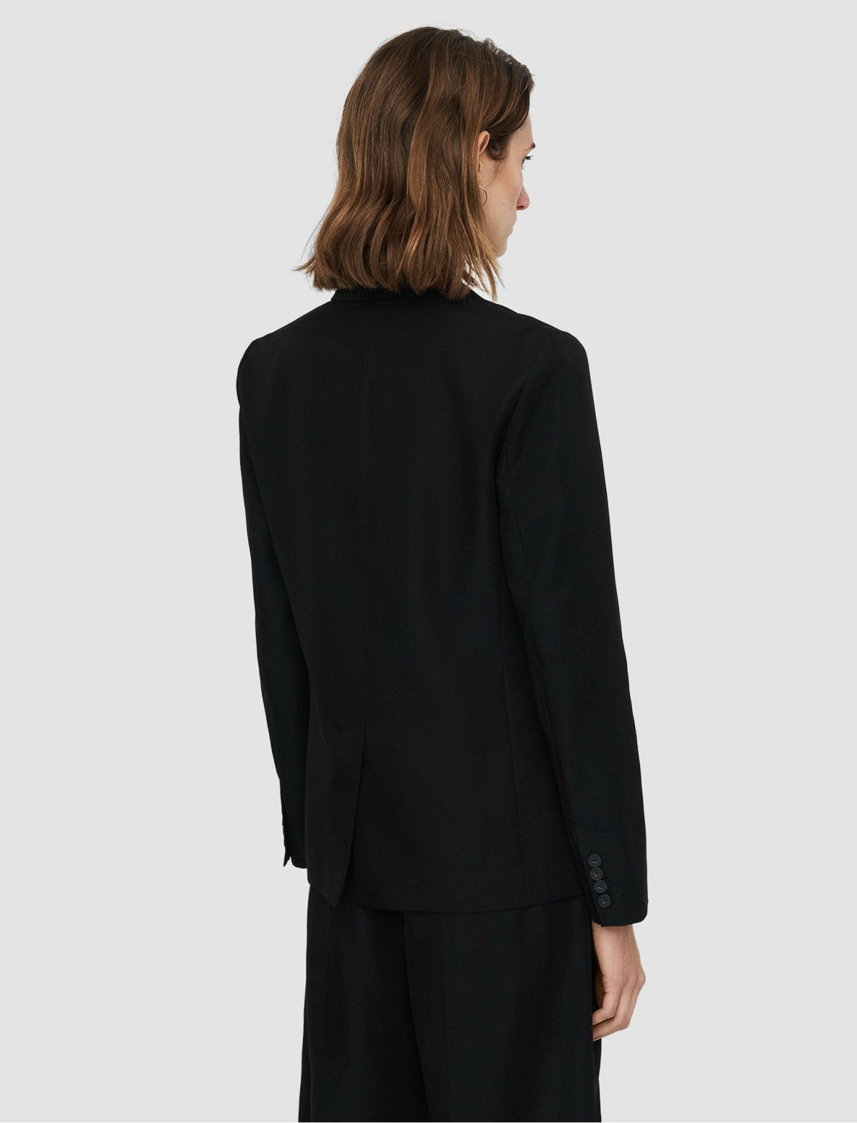 JOSEPH Fashion Women Soft Cotton Silk Belmore Jacket Black