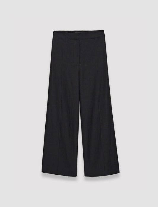 JOSEPH Fashion Women Soft Cotton Silk Thurlow Trousers Black