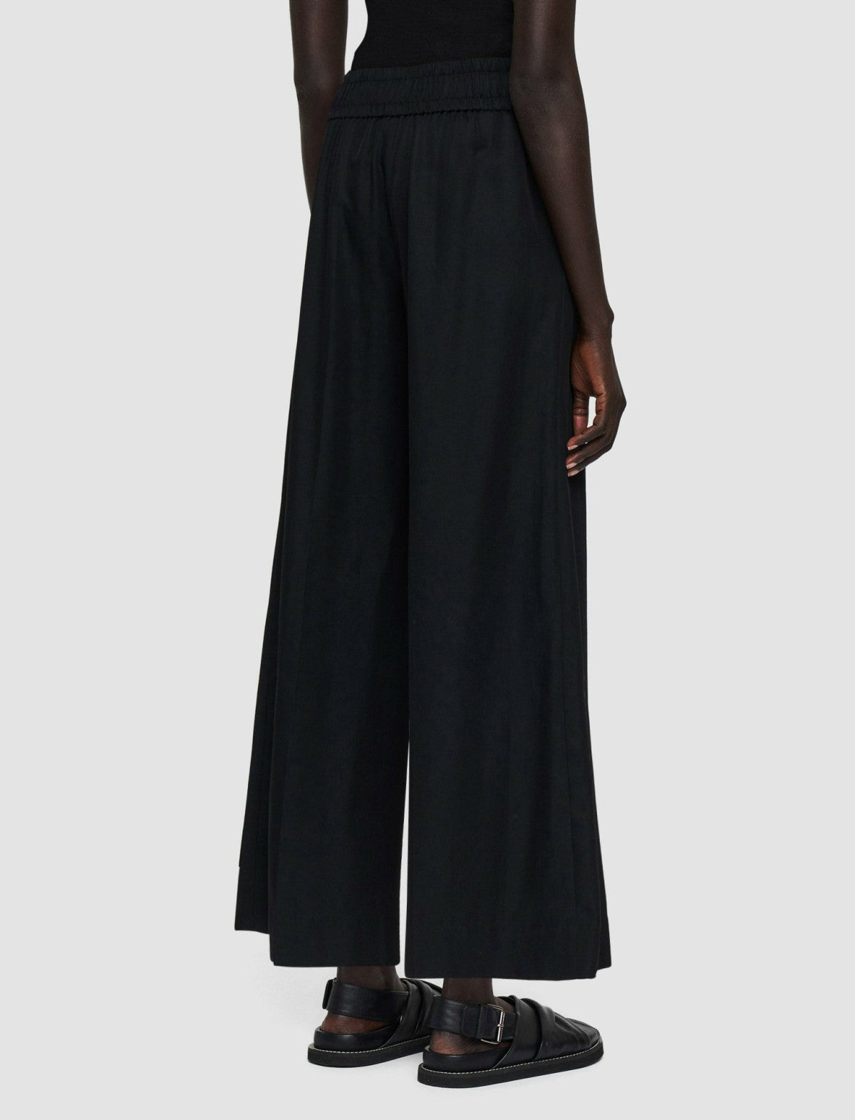 JOSEPH Fashion Women Soft Cotton Silk Thurlow Trousers Black