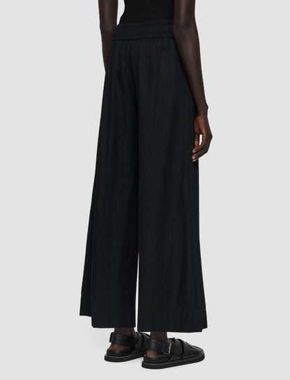 JOSEPH Fashion Women Soft Cotton Silk Thurlow Trousers Black
