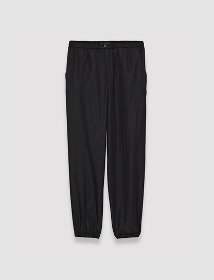 JOSEPH Fashion Women Taio Soft Cotton Silk Trousers Black