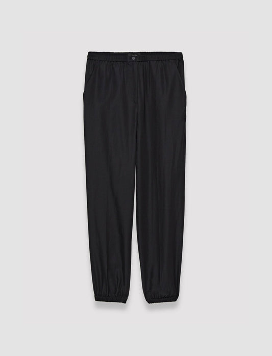 JOSEPH Fashion Women Taio Soft Cotton Silk Trousers Black