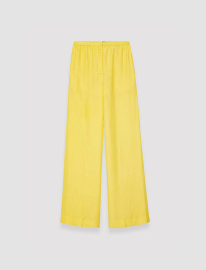JOSEPH Fashion Women Thoresby Habotai Silk Trousers Sunshine
