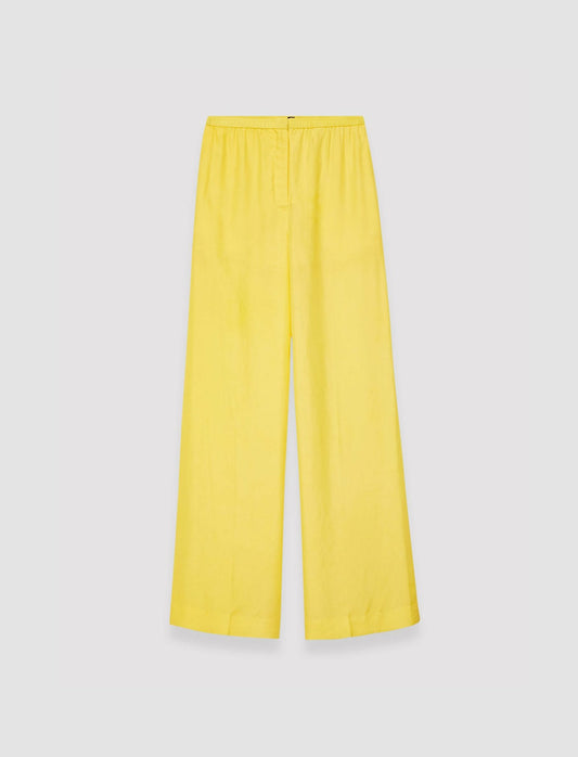 JOSEPH Fashion Women Thoresby Habotai Silk Trousers Sunshine