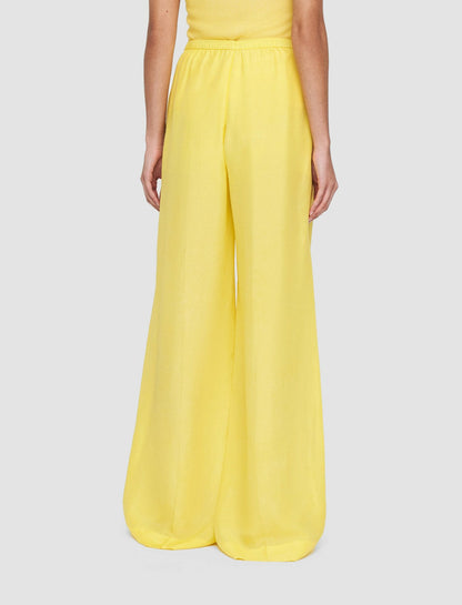 JOSEPH Fashion Women Thoresby Habotai Silk Trousers Sunshine