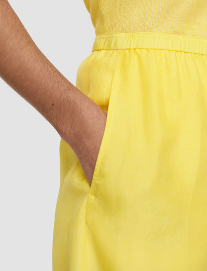JOSEPH Fashion Women Thoresby Habotai Silk Trousers Sunshine