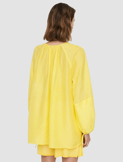 JOSEPH Fashion Women Silk Habotai Baume Blouse Sunshine