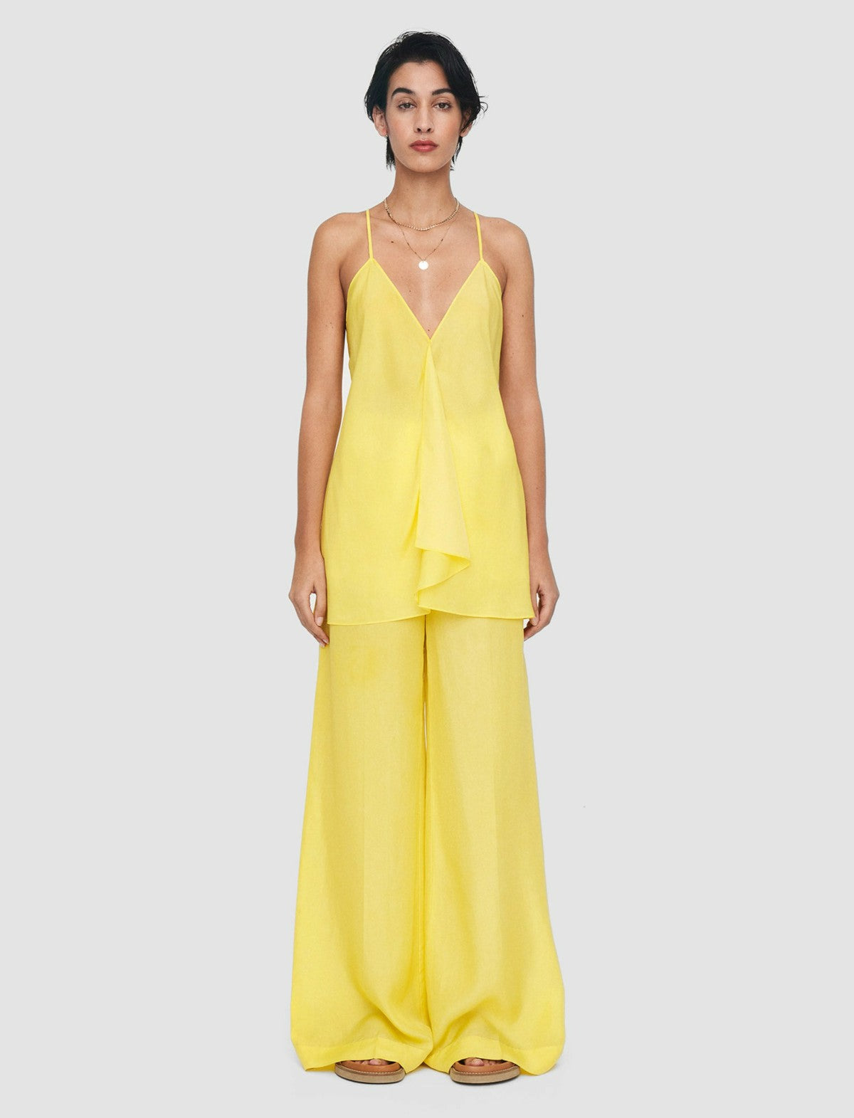 JOSEPH Fashion Women Silk Habotai Prietsley Blouse Sunshine