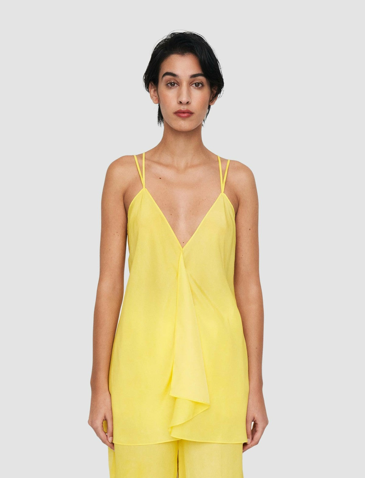 JOSEPH Fashion Women Silk Habotai Prietsley Blouse Sunshine