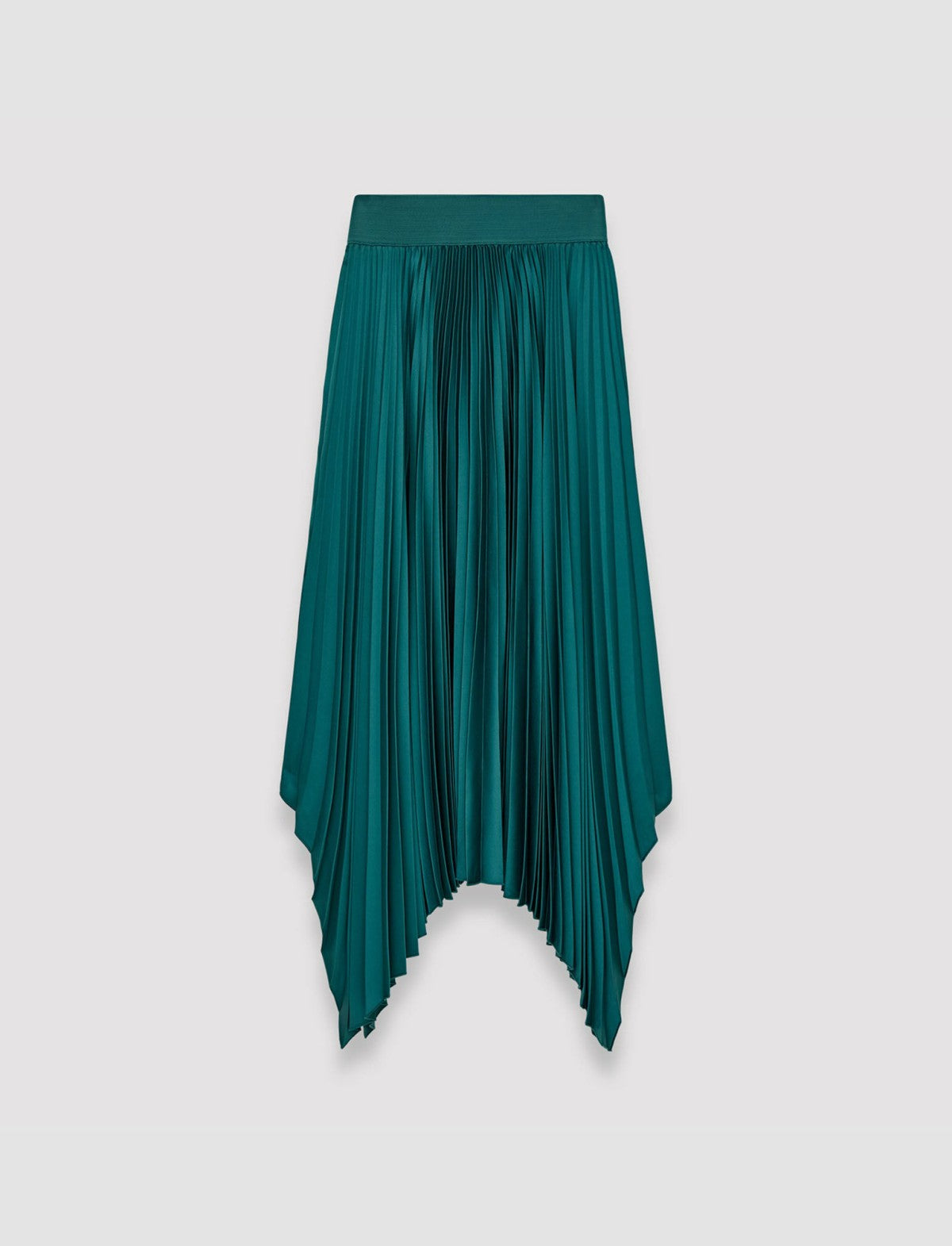 JOSEPH Fashion Women Ade Knit Weave Plissé Skirt Dark Teal
