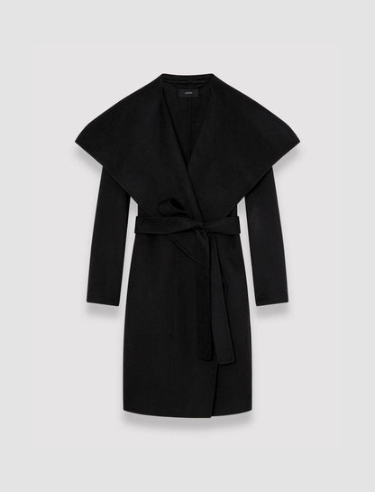 JOSEPH Fashion Women Double Face Cashmere Granby Coat Black