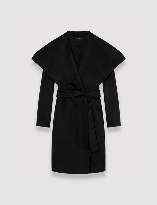JOSEPH Fashion Women Double Face Cashmere Granby Coat Black