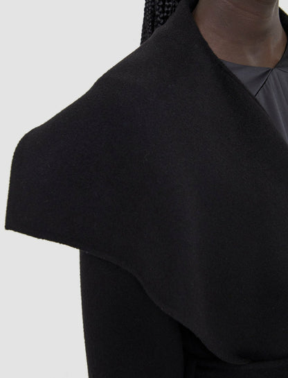 JOSEPH Fashion Women Double Face Cashmere Granby Coat Black