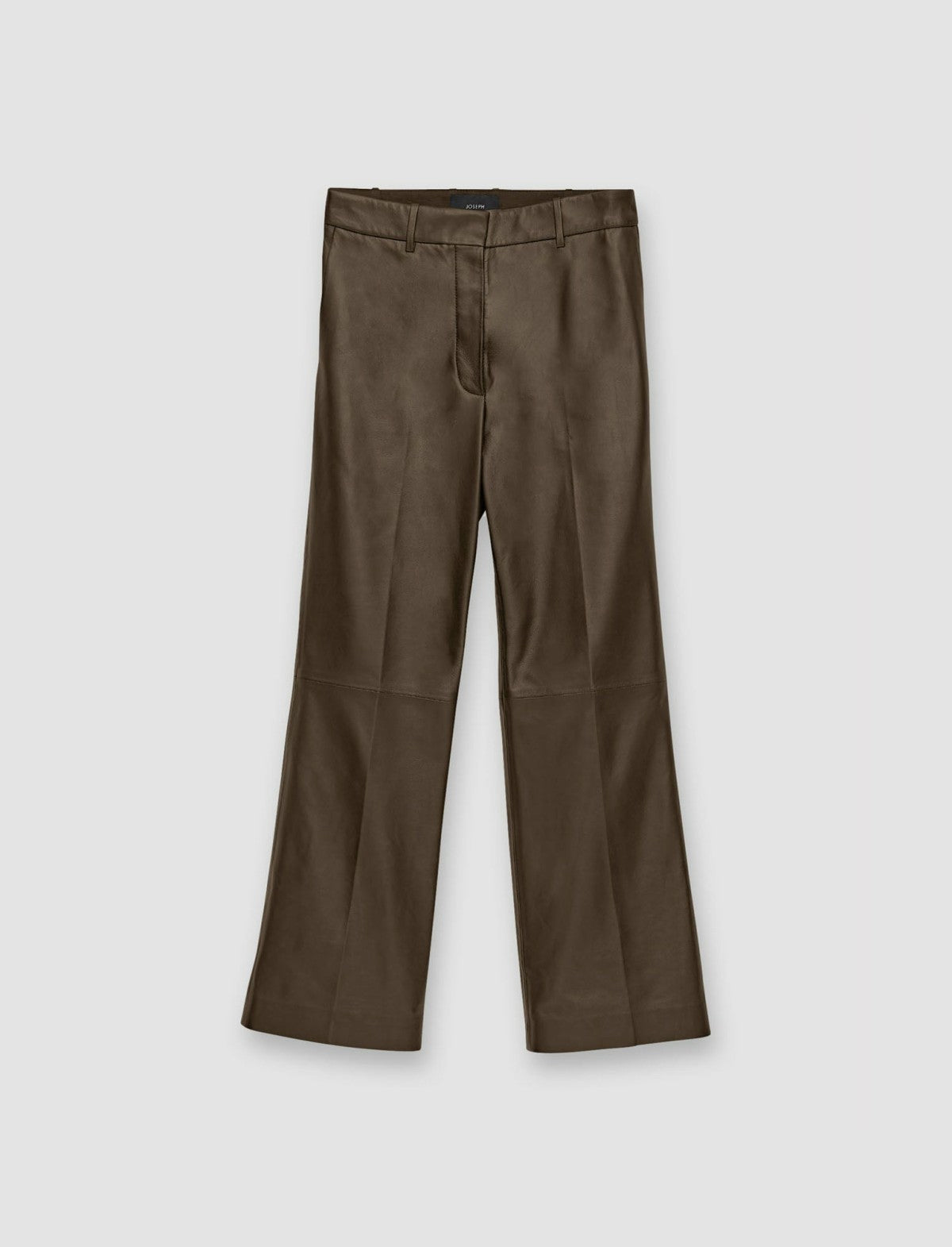 JOSEPH Fashion Women Nappa Leather Talia Trousers Hickory