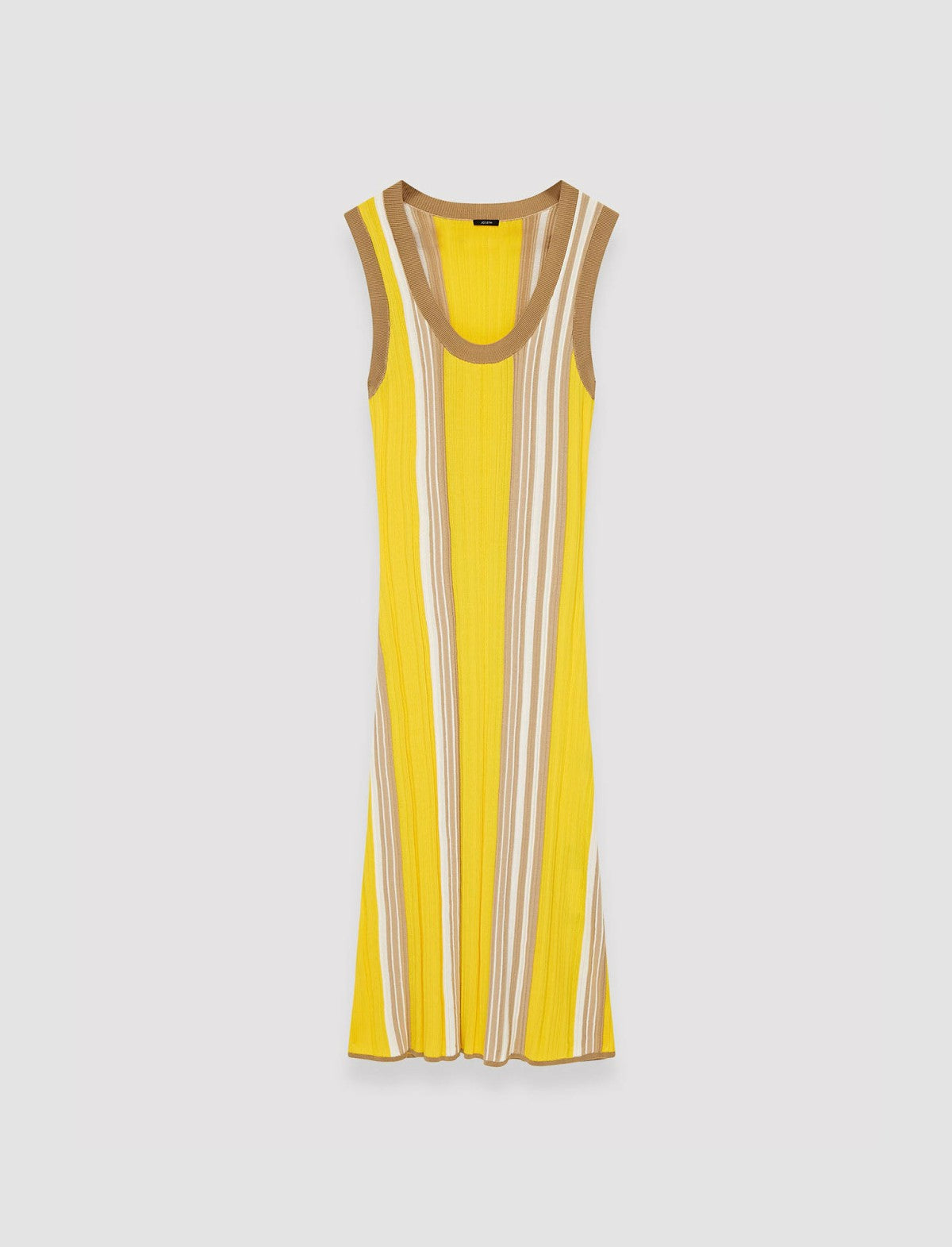 JOSEPH Fashion Women Colour Block Rib Dress Ivory Combo