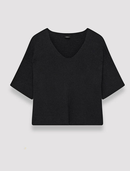 JOSEPH Fashion Women Linen Blend Top Black