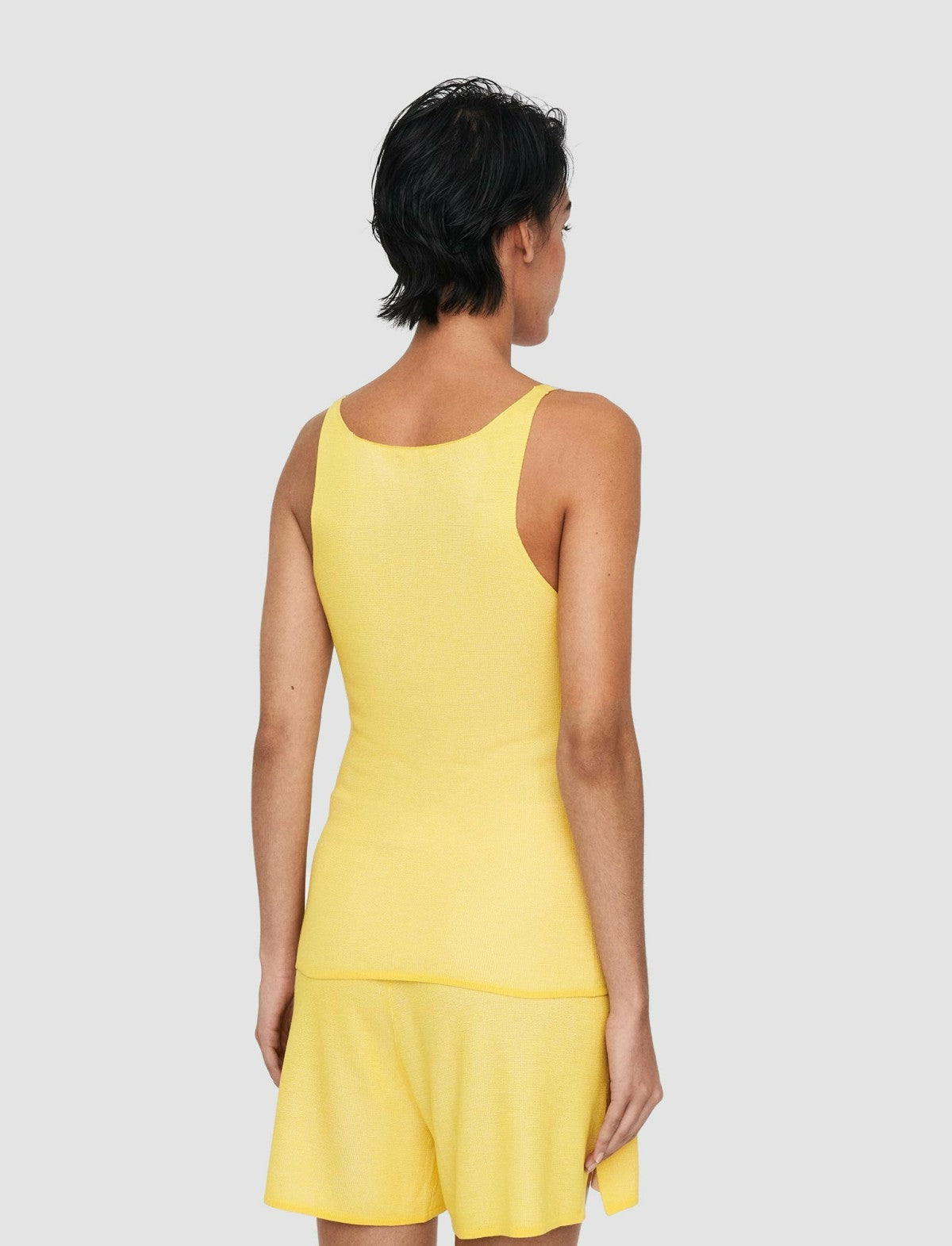JOSEPH Fashion Women Plated Knit Tank Top Sunshine Combo