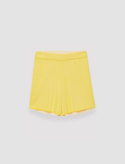 JOSEPH Fashion Women Plated Knit Shorts Sunshine Combo